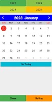 screenshot of 2024 Calendar