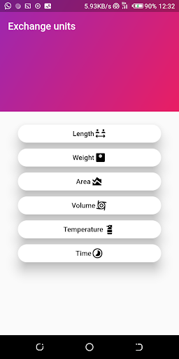 Android application UnitsX screenshort