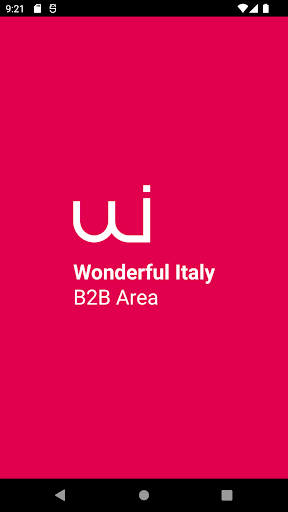 Android application Wonderful Italy B2B screenshort
