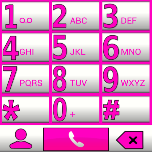 THEME BIG PINK WH FOR EXDIALER 1.0 Icon