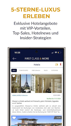 First Class & More Reisedeals Screen 3
