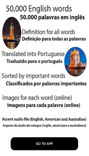Android application English portuguese dictionary screenshort