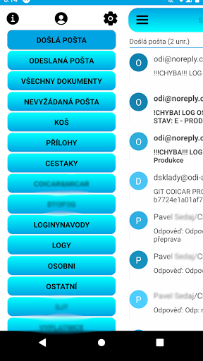 Android application IBM HCL Lotus Notes email cli screenshort