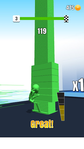Stack race colors run 3d-Tower run cube surfer