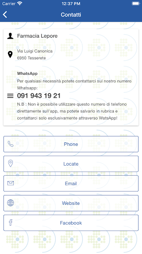 Farmacia Lepori Screen 2