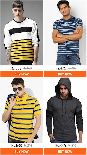 Android application Men T-Shirts Online Shopping screenshort