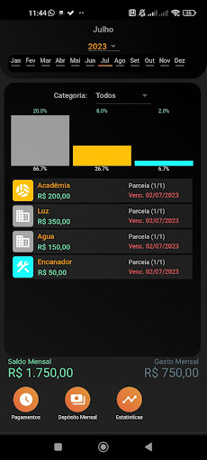 Android application Orçamento: Gestor de Gastos screenshort