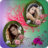 Rose Flower Dual Photo Frames icon