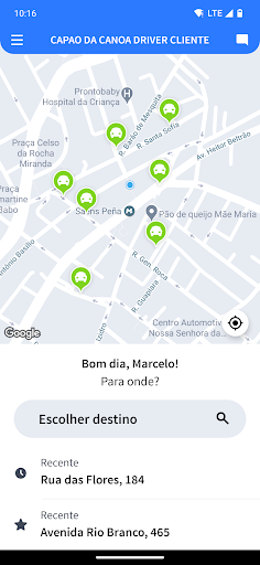 Android application Capao da Canoa Driver Cliente screenshort