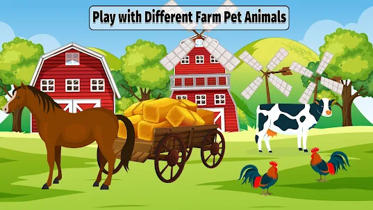 حيوانات المزرعة ألعاب الزراعة