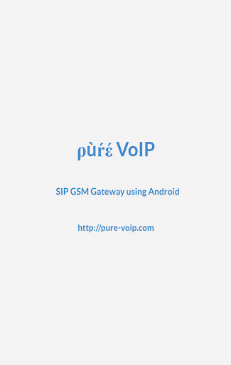 Android application Pure-VoIP SIP GSM Gateway screenshort
