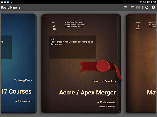 Android application Board Papers - Board Portal screenshort