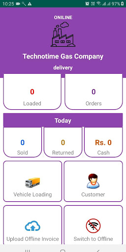 Android application GasSoftERP Delivery | Industri screenshort