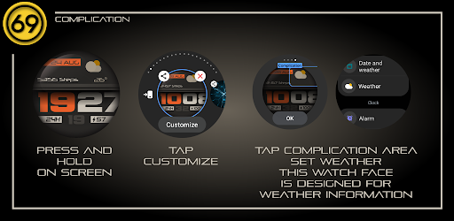 [69D] Funky WF watch face Screen 2