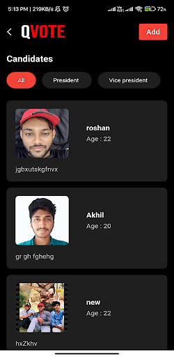 Quick Vote - Online Voting App