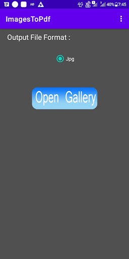 Android application Images To PDF Converter screenshort