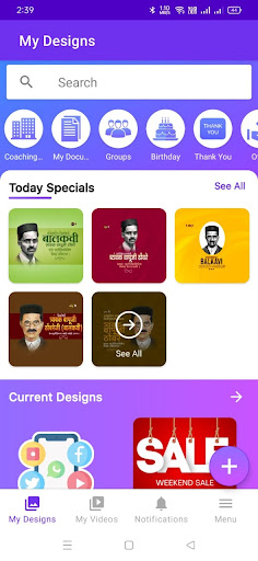 Growki Everyday Marketing App Screen 2