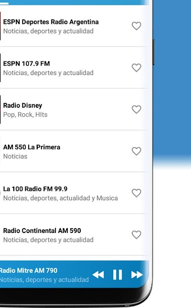 Captura de Pantalla 3 Radios de Argentina en Vivo android