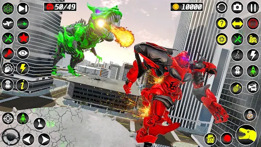 War Robot Dino Transform Game