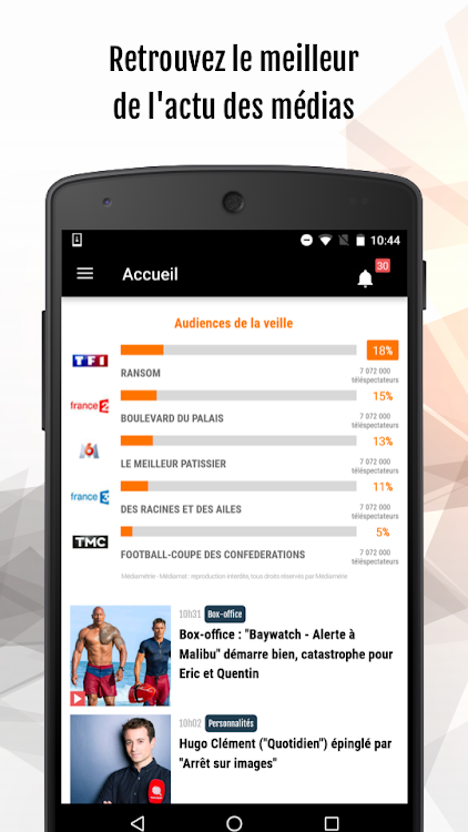 Puremédias : infos TV & médias - 3.1.8 - (Android)