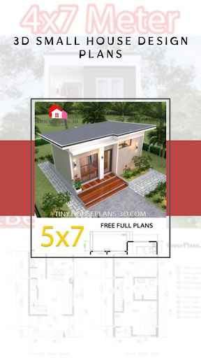 Android application 3D Small House Design Plans screenshort
