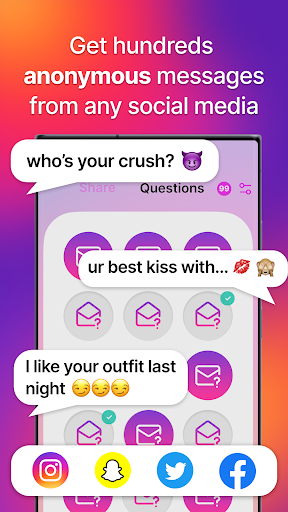 Android application SayMe - anonymous questions screenshort