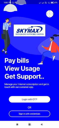 Android application Skymax Broadband Selfcare screenshort