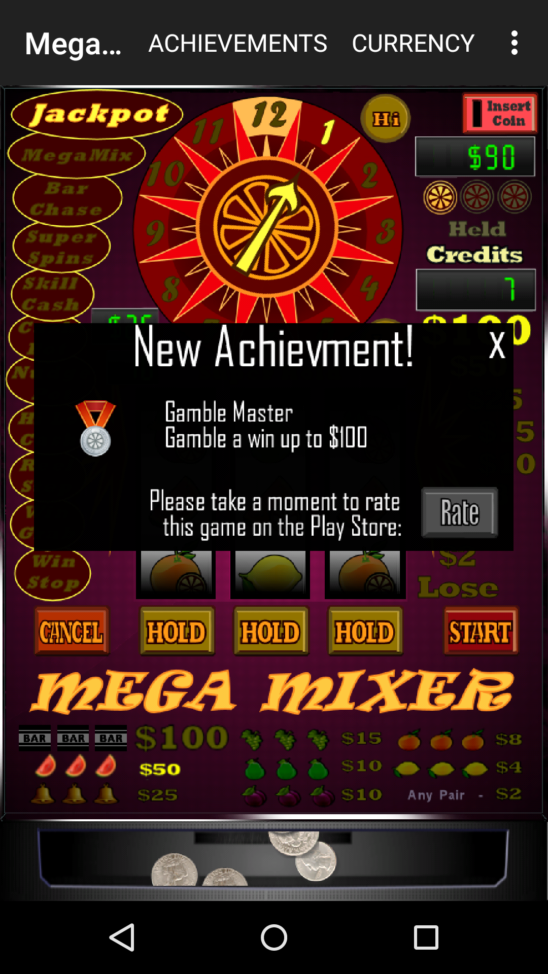 Android application Mega Mixer Slot Machine screenshort