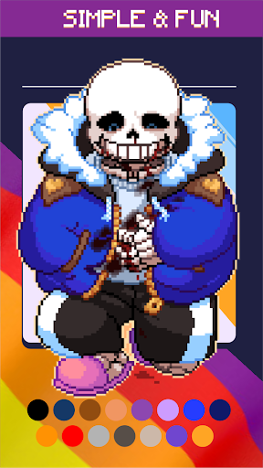 Sans Undertale And Deltarune Pixel Art By Offline Pixel Google Play Japan Searchman App Data Information