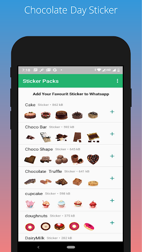 chocolate Day Stickers For Wha