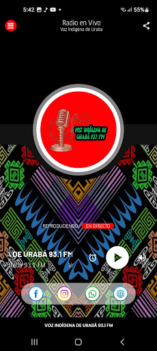 Android application Voz Indígena de Urabá 93.1 FM screenshort