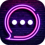 Neon Messenger for SMS - Emojis, original stickers APK