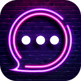 Neon Messenger for SMS - Emojis, original stickers icon