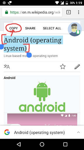 Android application UClip Clipboard Manager screenshort