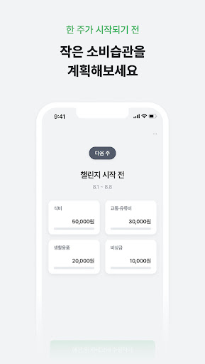 스윕 SW1P - 주 단위 예산지출 관리 Screen 2