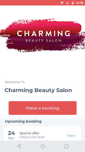 Android application Charming Beauty Salon screenshort