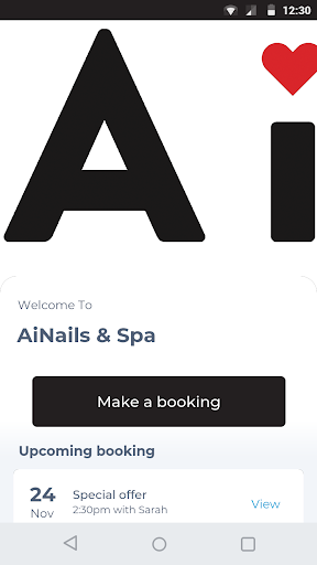 Android application AiNails & Spa screenshort