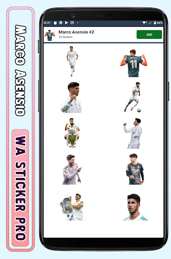 Marco Asensio - WA Sticker Pro Screen 3