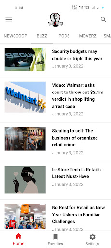 Android application TalkLPNews screenshort