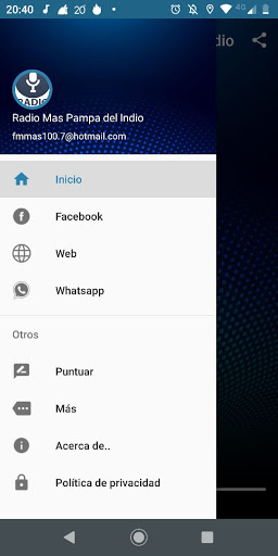 Android application Radio Mas Pampa del Indio screenshort