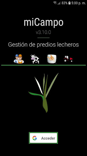 Android application miCampo screenshort