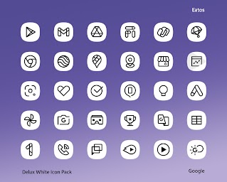 Delux White - Icon Pack