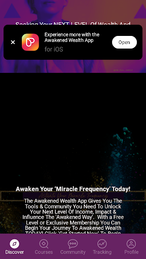 Android application Awakened Wealth App screenshort