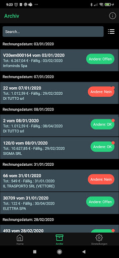 Android application Infominds DocOk screenshort