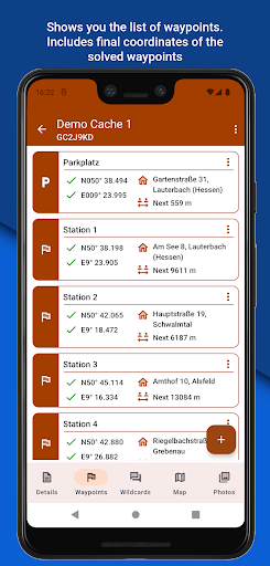 Multicache tool Screen 2