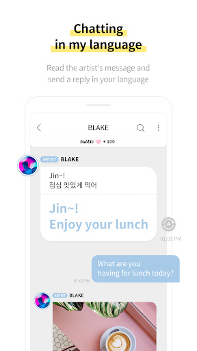 Screenshot of bubble for BLISSOO