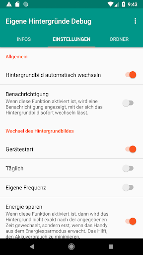 Eigene Hintergründe Screen 2