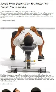 How to Do Bench Press Workout