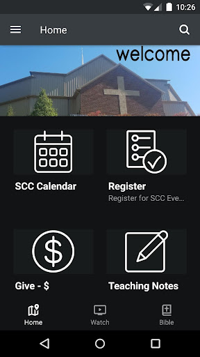 Android application Spencer Christian Church screenshort