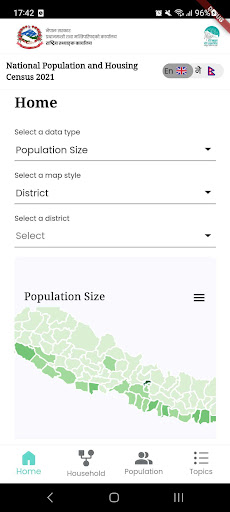 Android application Nepal Census Results screenshort